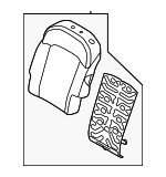 89450DO420 - Body: Seat Back Pad for Kia Image