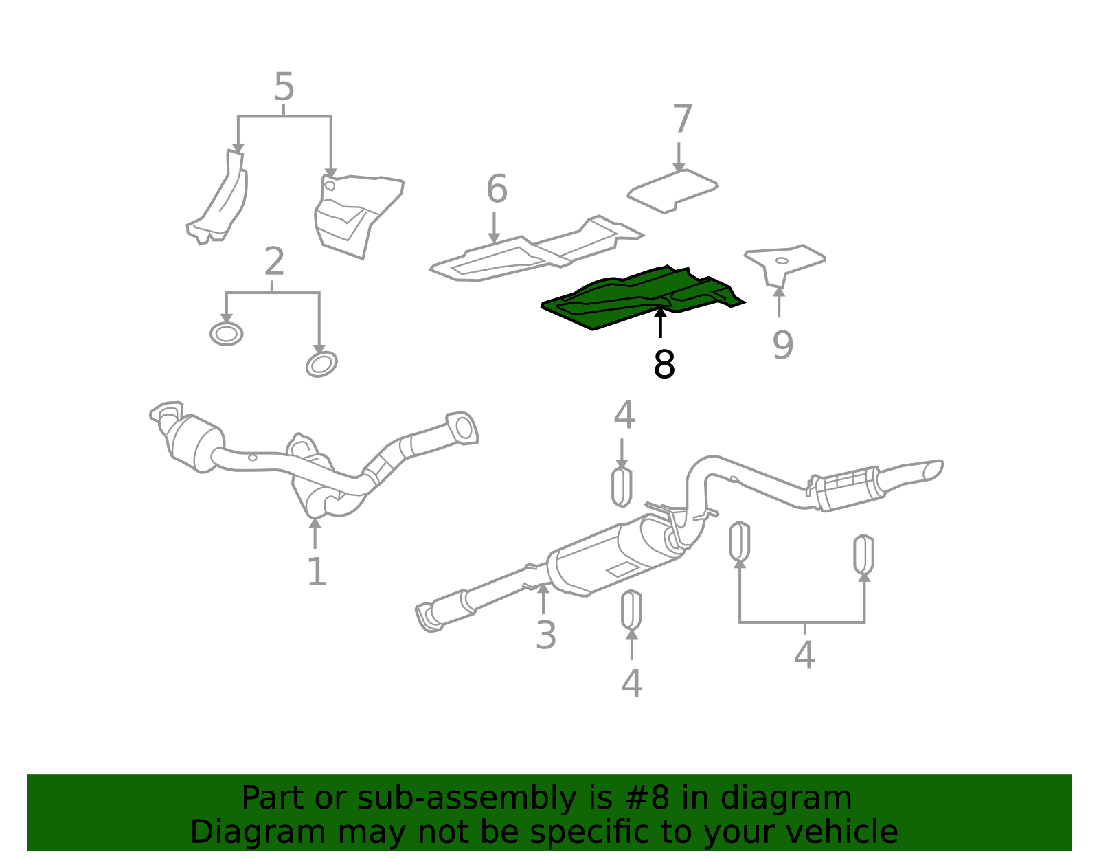 2007-2020 GM Exhaust Heat Shield 22869577 | OEM Parts Online