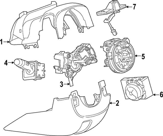 87853854 - Steering: Lower Column Cover for GM Image