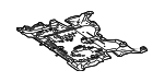 2065203200 - Body: Center Shield for Mercedes-Benz Image