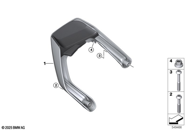 46635B48BF0 - Frame and Mounting Parts: Cover Cylinder Right -  for BMW-Motorrad Image