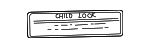 8249156B00 - Body: Child Lock Label for Suzuki Image