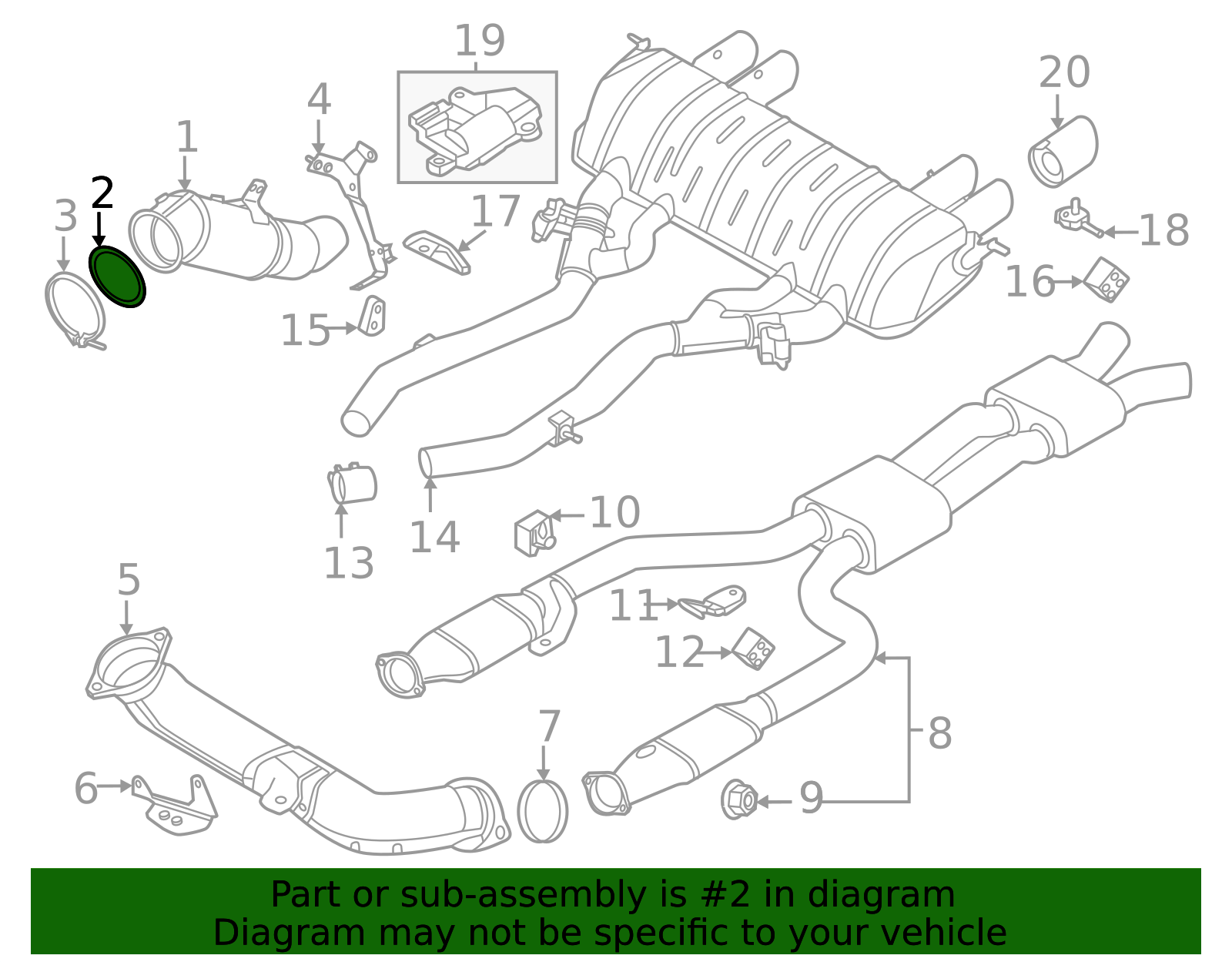18307553601 - Turbocharger Gasket (18-30-7-553-601) | BMW of South