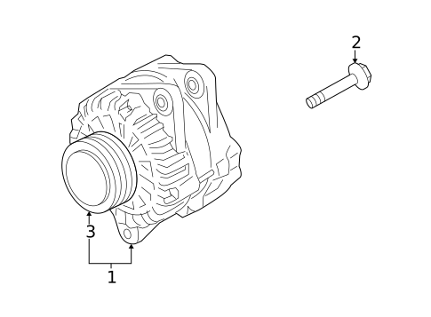 Alternator for 2009 Kia Amanti #1