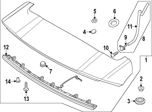 Spoiler for 2023 Kia Niro #0