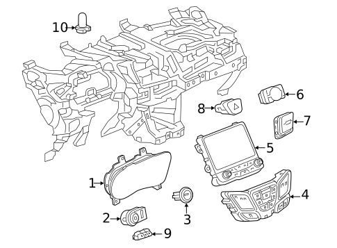Controls for 2018 Buick Envision #0