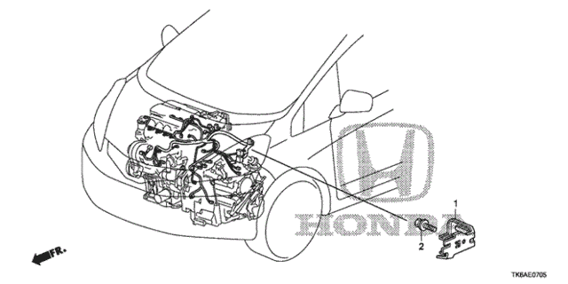 Engine Wire Harness Stay for 2013 Honda Fit #0