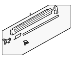 3B0853855DB41 - Body: Rocker Molding for Volkswagen: Passat Image