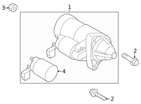 Starter for 2020 Mazda CX-30 #1