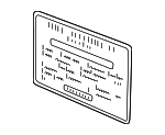 71246765832 - Body: Label for BMW: 128i, 135i, 325i, 325xi, 328i, 328xi, 330i, 330xi, 335i, 335xi, 750i, 750Li, 760i, 760Li, Alpina B7, M3, X3, X5, X6, Z4 Image