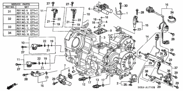 AT Sensor - Solenoid (5AT) for 2004 Honda Odyssey #0