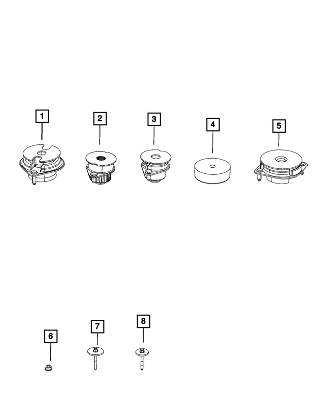 52122532AB - Frame, Bumper and Fascia: Mass Damper for Ram: 1500, 1500 Classic, 2500 Image