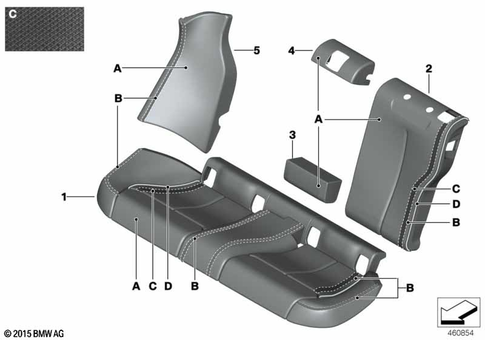 Seats Rear for 2014 BMW 428iX #0