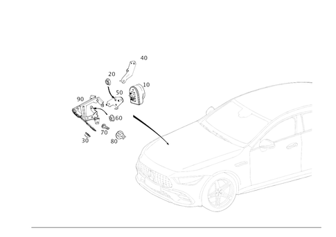 Antitheft Alarm System for 2024 Mercedes-Benz AMG GT 43 #0