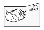 8321A663 - Electrical: Fog Lamp Assembly for Mitsubishi Image