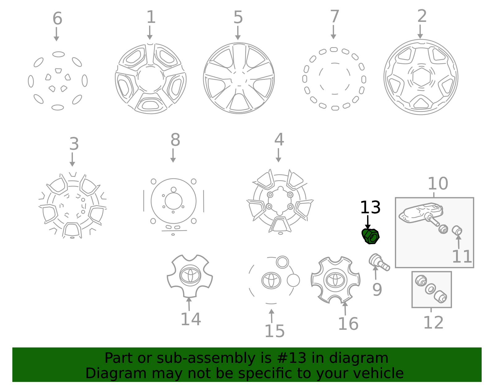 90942-A1011 - Wheel Nut 2002-2021 Toyota | Longo Toyota Parts