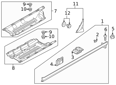 Exterior Trim - Pillars for 2023 Kia Sportage #0