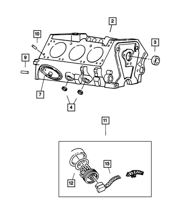 3751818 - Engine 3.9L Six Cylinder: Pipe Plug for Mopar Image image