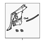 6251053010C4 - : Interior Quarter Panel Trim Panel for Lexus: IS250, IS350 Image