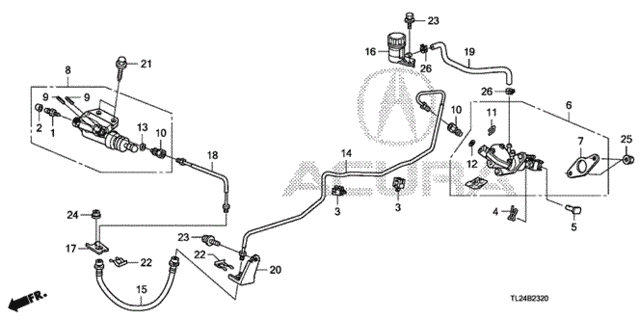 Clutch Master Cylinder (KA/KC) for 2011 Acura TSX #0