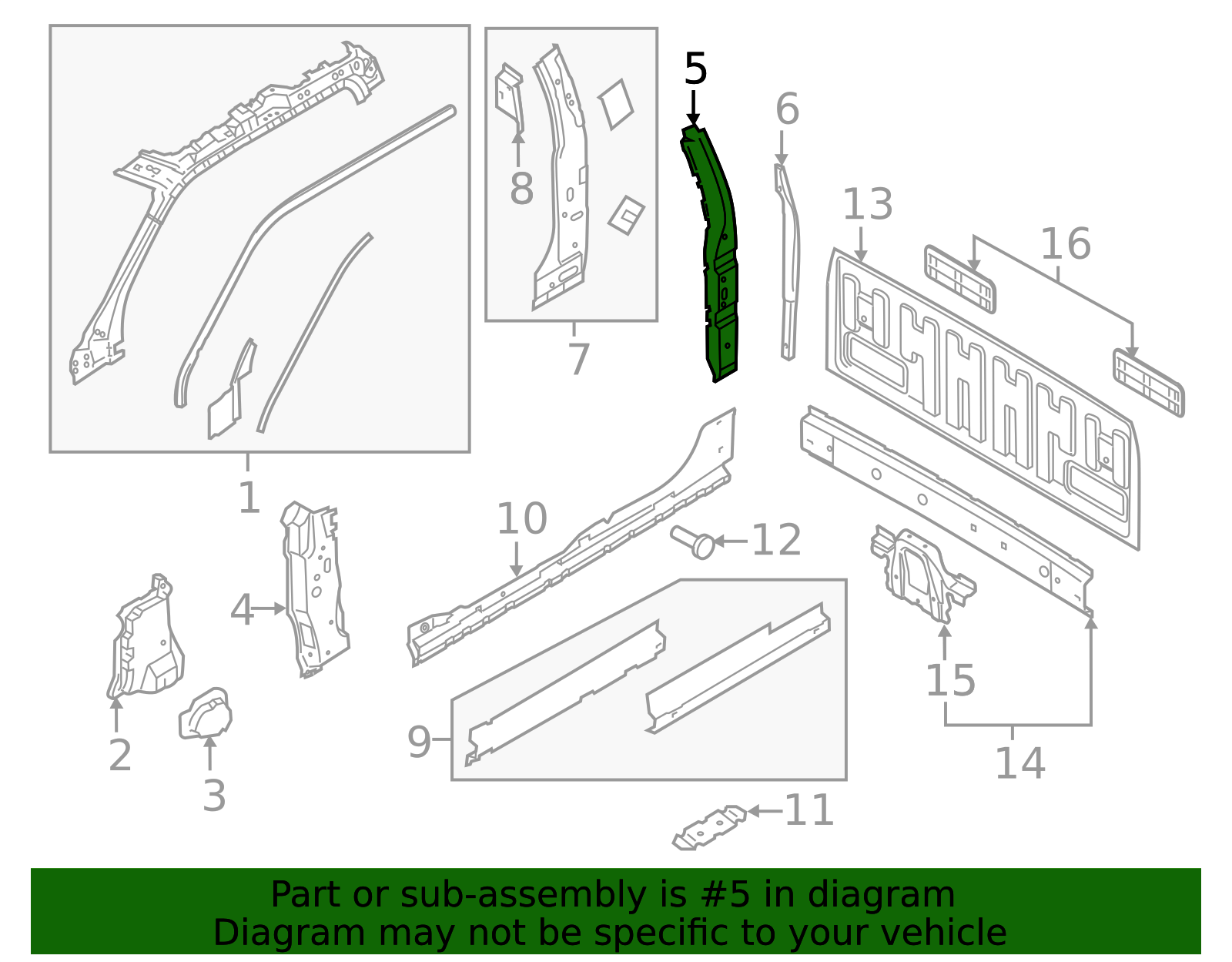 Body B-Pillar Reinforcement FL3Z-1828137-A | OEM Parts Online
