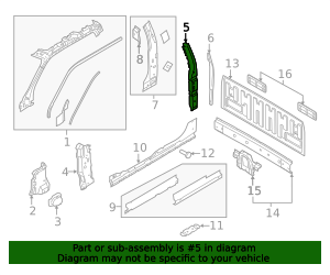 Body B-Pillar Reinforcement FL3Z-1828137-A | OEM Parts Online
