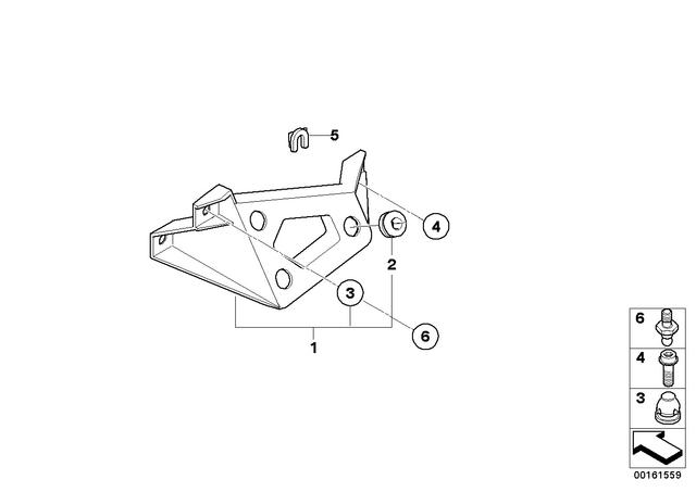 62117689835 - : Bracket F Instrument Cluster for BMW-Motorrad Image