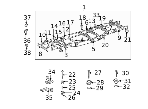 Frame for 2006 Toyota Tundra #0