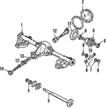 8941671610 - : Axle Housing for Isuzu Image