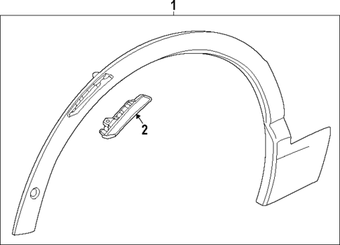 Exterior Trim - Fender for 2025 Chevrolet Equinox EV #0