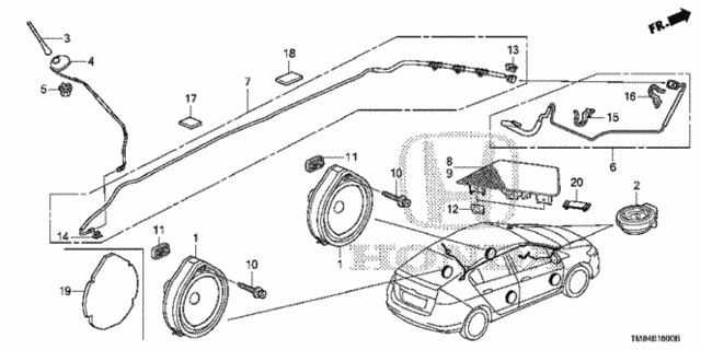 Radio Antenna - Speaker for 2010 Honda Insight #0
