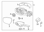 SL1Z17682BA - : Mirror Assembly for Ford Image