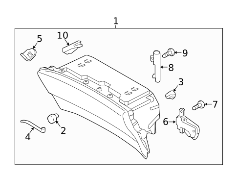 Glove Box for 2016 Lincoln MKX #0