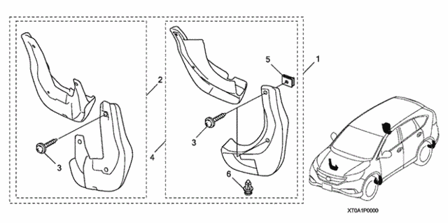 Splash Guards for 2016 Honda CR-V #0