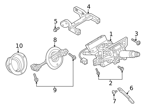 Steering Column Assembly for 2015 Audi A6 Quattro #0