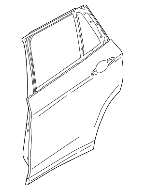 41008491729 - 2018-2023 BMW X2 Door Shell (41-00-8-491-729) | BMW of ...