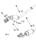 52128584AA - Electrical: Wiring Clip for Chrysler: 300 | Dodge: Challenger, Charger, Durango, Hornet | Jeep: Compass, Grand Cherokee, Grand Cherokee WK, Liberty Image