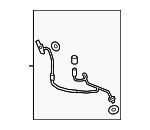 PAB81672000 - HVAC: Upper Press Line for Porsche Image