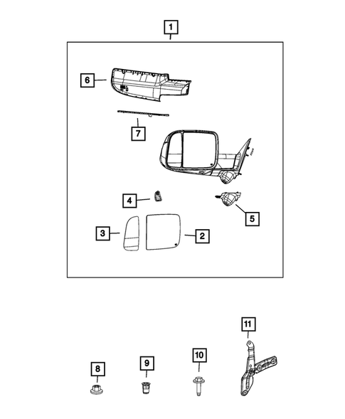 Exterior Mirror for 2022 Ram 3500 #2