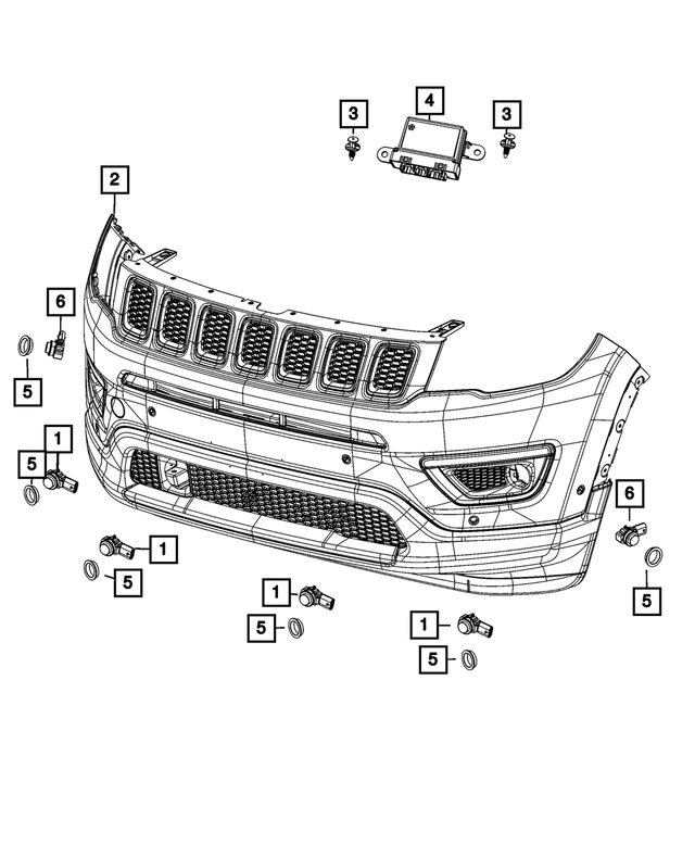 68449662AA - Electrical: Parking Assist Module for Mopar Image