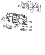 5175800AA - Electrical: Instrument Panel Support for Mopar Image image