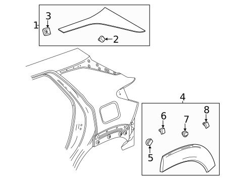 Exterior Trim - Quarter Panel for 2024 Chevrolet Trailblazer #0