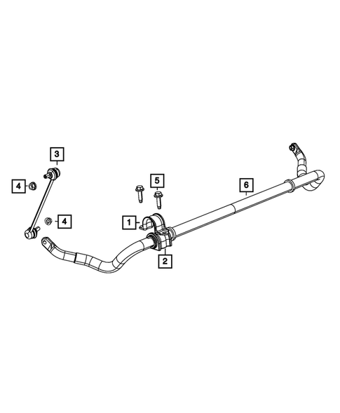 Front Stabilizer Bar for 2017 Dodge Journey #0