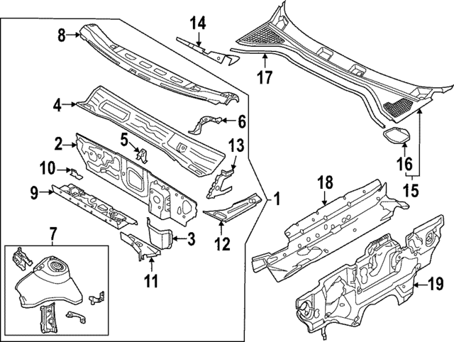 5WB863354A - Body: Insulator for Audi Image