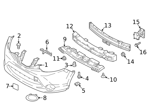 Bumper & Components - Front for 2019 Nissan Qashqai #0