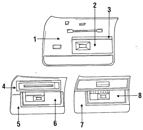 Front Door Trim for 1985 Oldsmobile Delta 88 #0