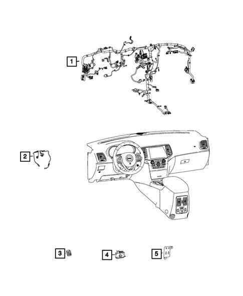 Wiring-Instrument Panel for 2019 Jeep Grand Cherokee #0