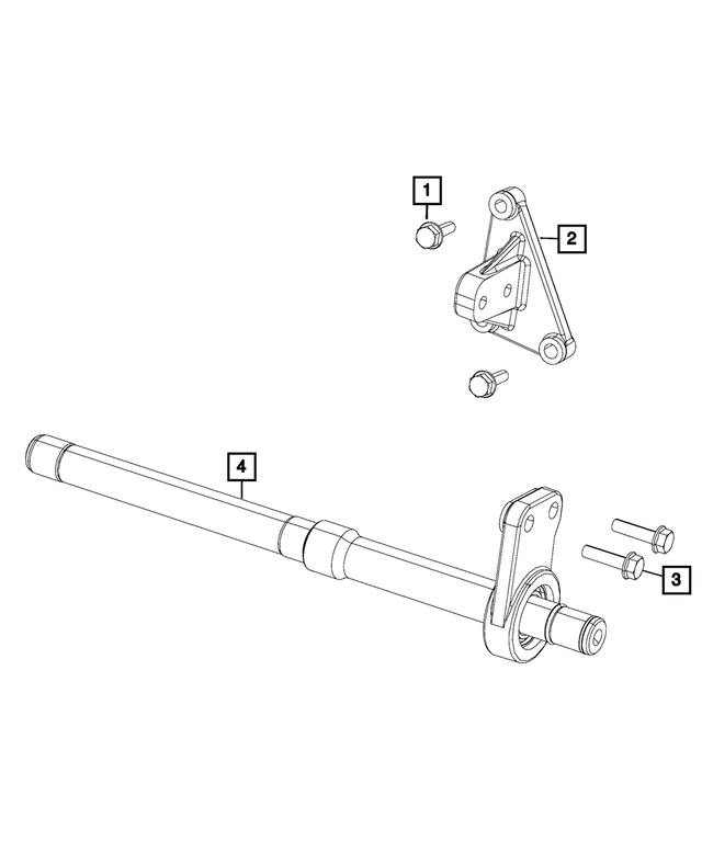 68078177AA - All Wheel Drive; Differential and Drive Line: Drive Shaft Center Bearing Bracket for Mopar Image