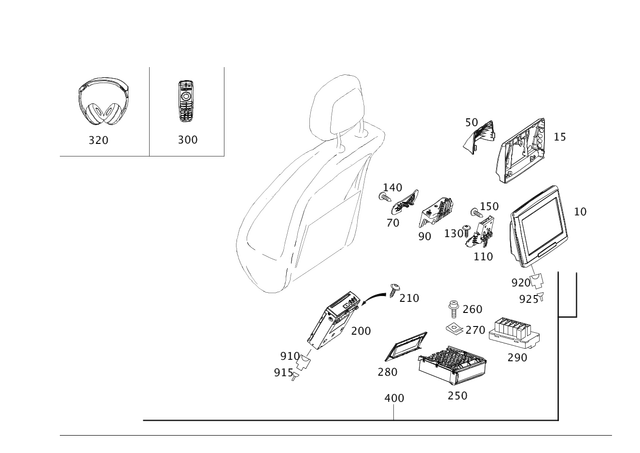 1648203389 - Electrical System: Screen for Mercedes-Benz: GL550, ML320, ML500, ML550, ML63 AMG, R320, R350, R500 Image image