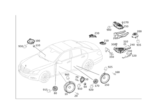 Speaker for 2014 Mercedes-Benz E 63 AMG&reg; #0